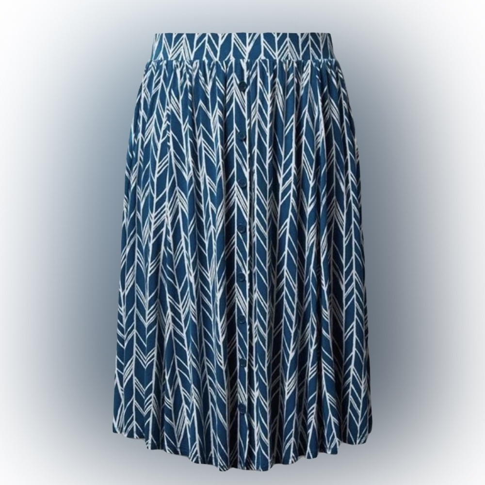 Midi Super Soft Button-Front Skirt